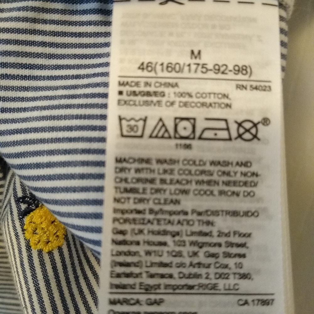 Love x Gap pineapple seersucker top. Medium - Picture 7 of 7
